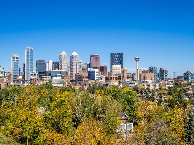 Calgary Skyline accompanies article about productivity practices during downtimes